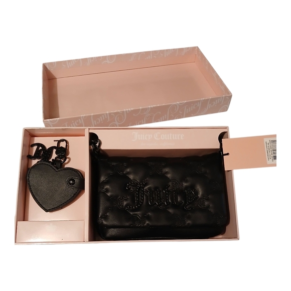 Juicy Couture Black Quilted Crossbody Bag - Picture 3 of 9